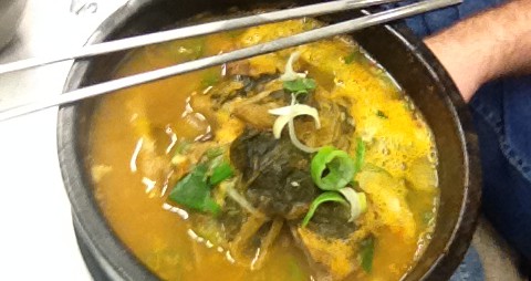 Gamjatang (Pork Spine Soup)