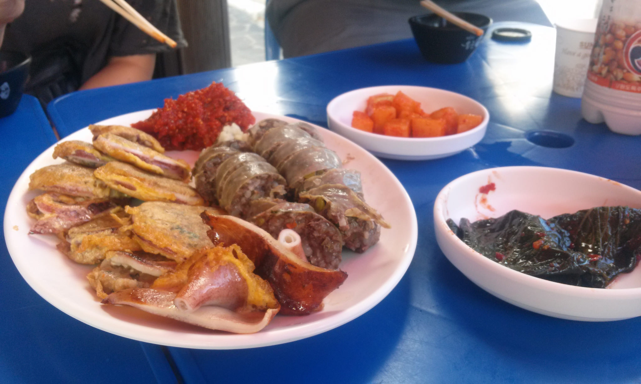 Squid and Bloodsausage Soondae