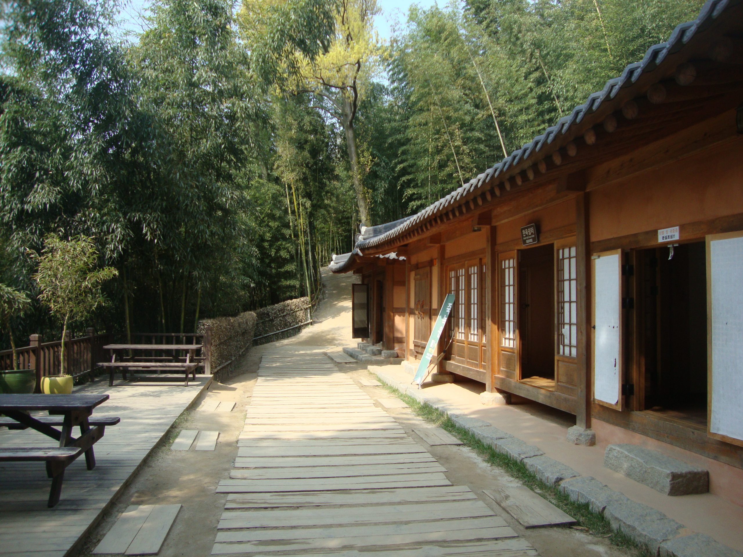 Hidden temple courtyard